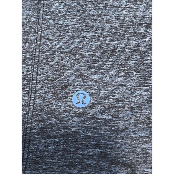 Lululemon Men Heather Blue Rulu Mock Neck Long Sleeve Shirt Size Large L EUC - Picture 3 of 5